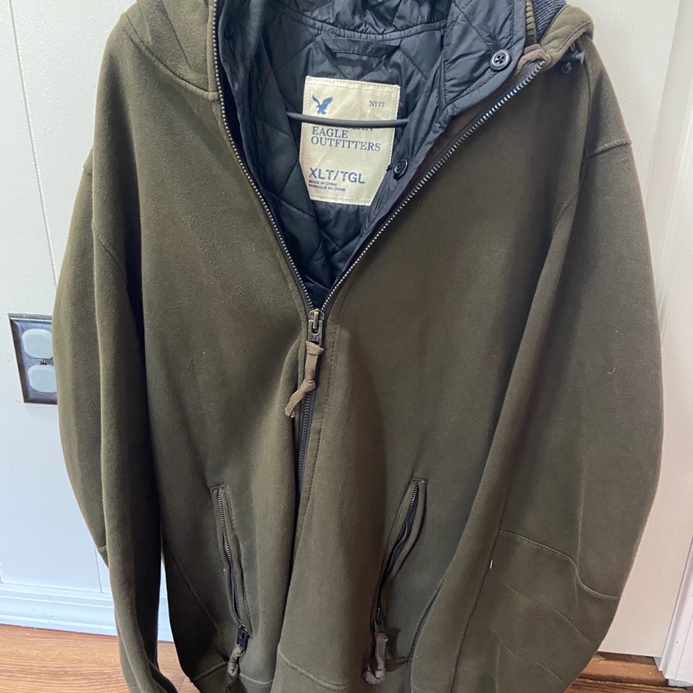 XL Men’s American Eagle Coat Olive green